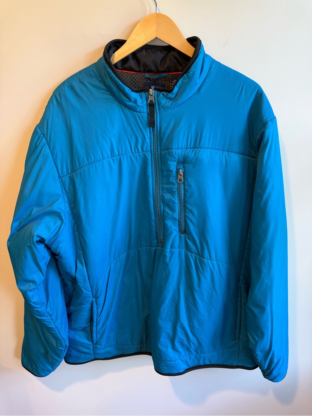 Chaps Ralph Lauren Blue Lightweight Half Zip Jacket, XXL